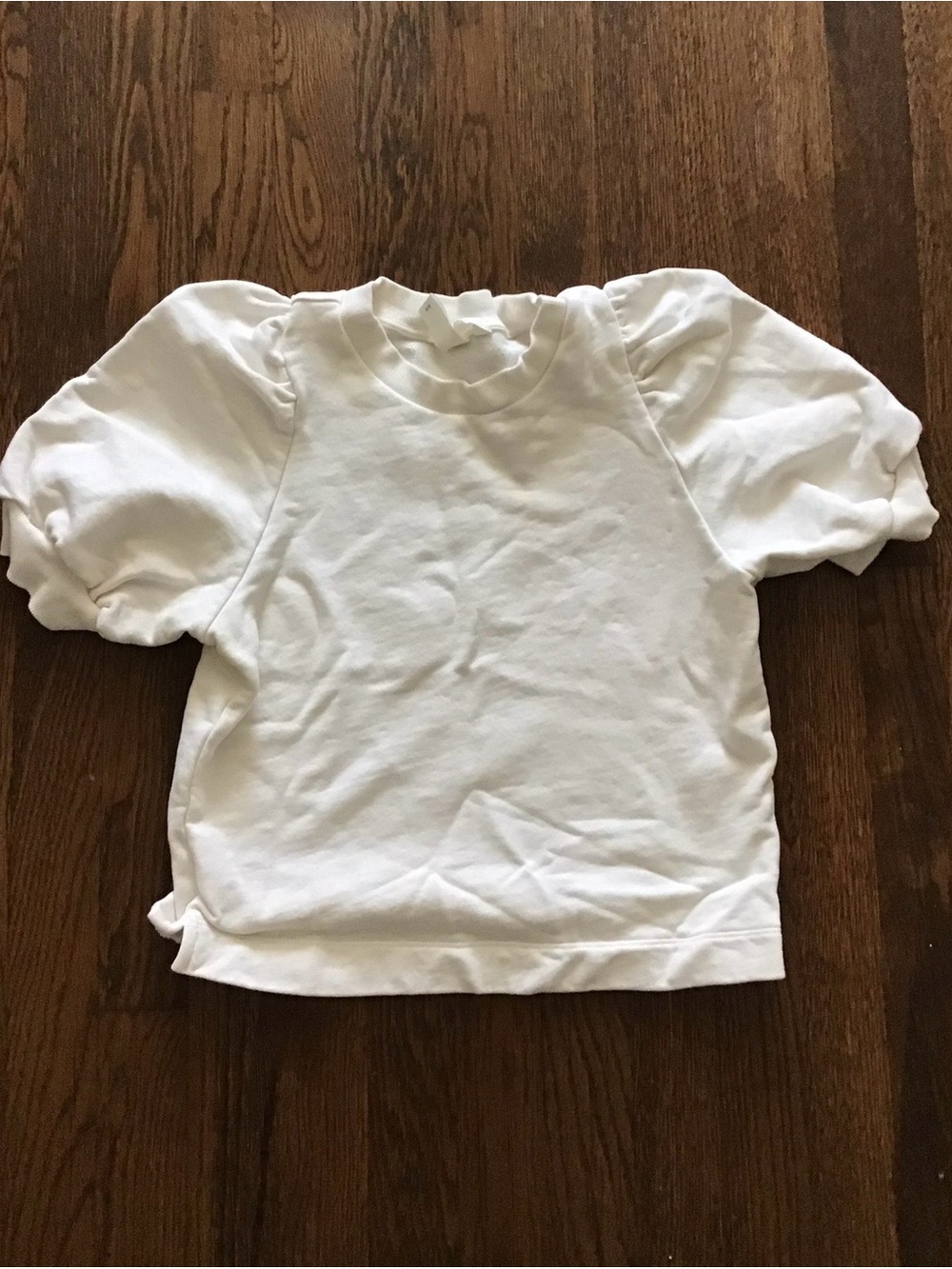 Zara Puff-Sleeve White Top